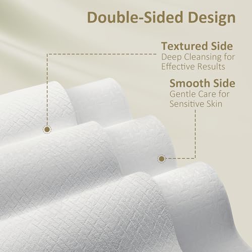 Ourmed Life Face Towels - 10x12 XL Size 50 Count Biodegradable