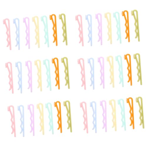 WOONEKY 60pcs Plastic Hairpin Holders for DIY Hair Accessories