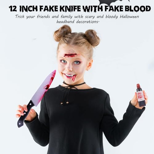 18 Pcs Halloween Fake Knife Costume Props Set