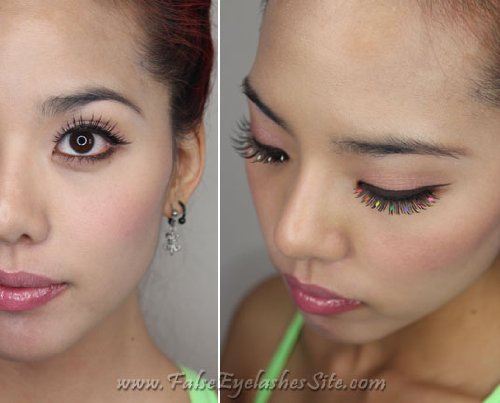 Elegant Lashes D413 Decorated False Eyelashes Halloween Costume