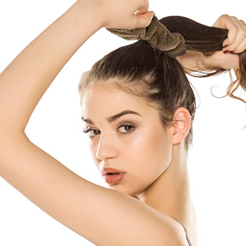 WILLBOND 4-Piece Bright Microfiber Scrunchies