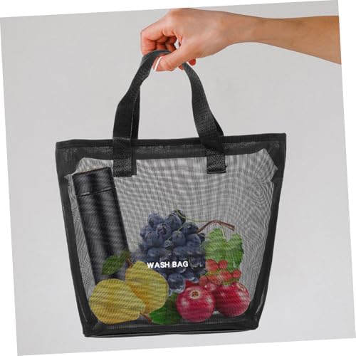 ULTECHNOVO Nylon Mesh Shower Tote Bag Portable Hanging Toiletry Organizer