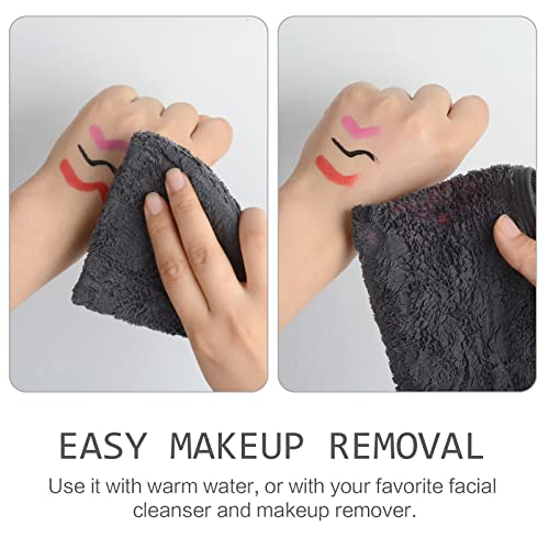 SINLAND Microfiber Face Cloths 3 Pack Grey 12x12 Inch 1
