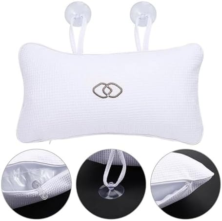 Gooddyiyukey Inflatable Bath Pillows Set for Head and Neck Support