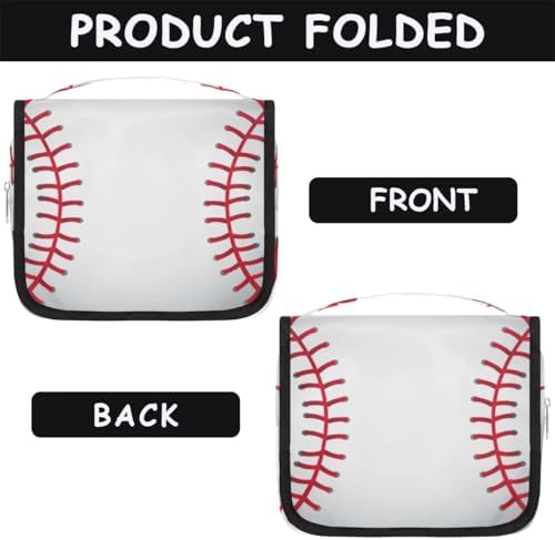 PATTERNFUL Baseball Pattern Travel Toiletry Bag