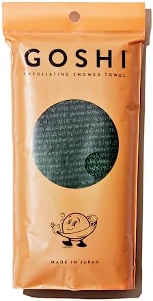 GOSHI Exfoliating Shower Towel - Moss Green