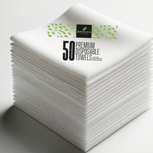 DAVELEN Disposable Large Luxury Towels 50-Count