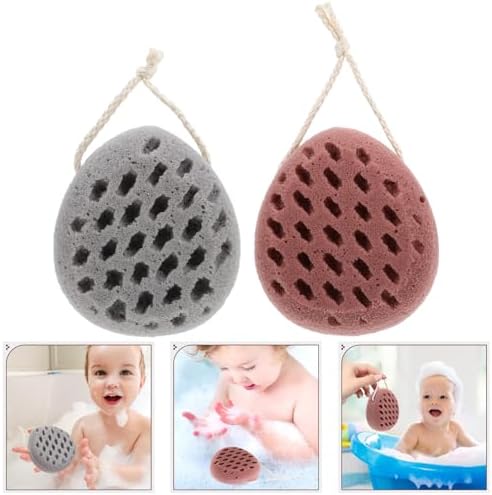 Healvian 2pcs Bath Loofah Sponges for Boys Girls