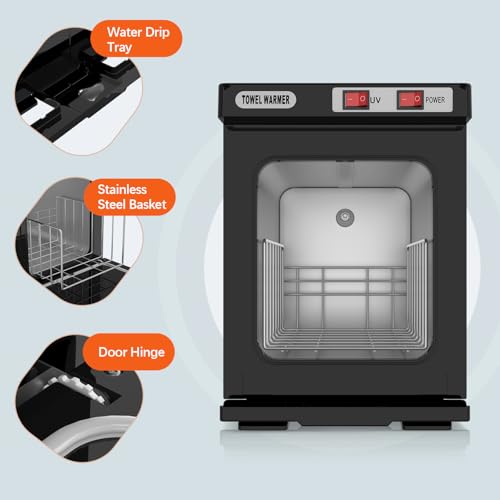 Utenzi Hot Towel Warmer 5L Black with Adjustable Temp