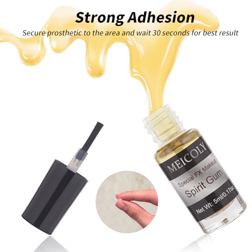 MEICOLY Spirit Gum Adhesive and Remover Combo Kit
