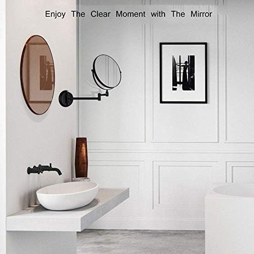 DEIHGE 8-Inch Wall-Mounted Makeup Mirror with 3X Magnification