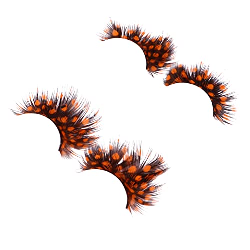 Pamingono Halloween False Eyelashes 2 Pairs Exaggerated Volume