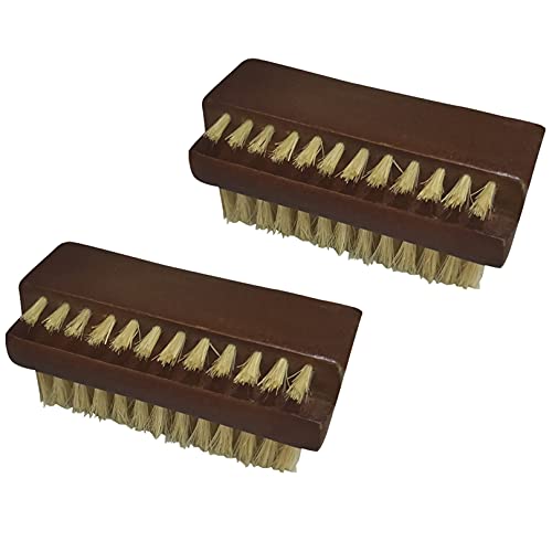 NewFerU Rosewood Two-Sided Nail Brush with Boar Bristles