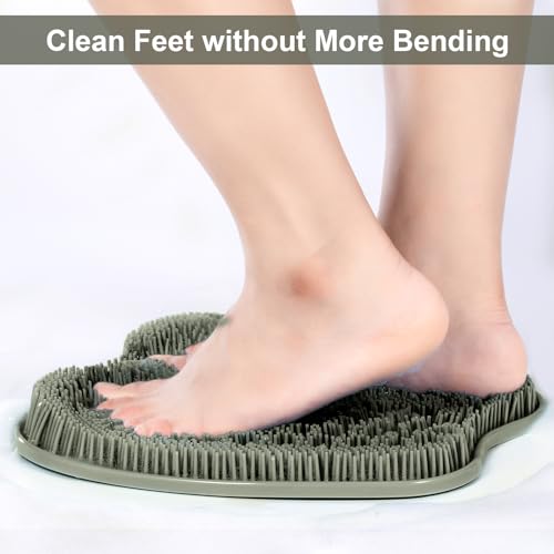 BESKAR Foot Scrubber Mat with Non-Slip Suction Cups