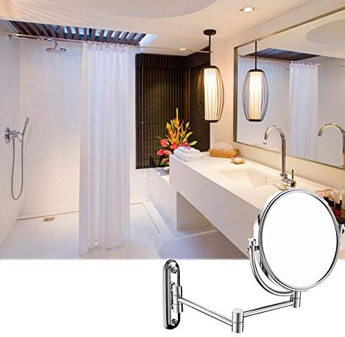 DEIHGE Wall Mounted Makeup Mirror with 360 Degree Swivel and 10x Magnification