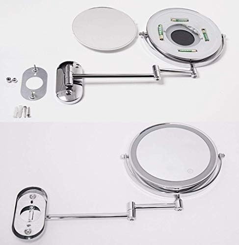 LCARY Wall-Mounted Makeup Mirror 7X Magnification
