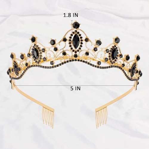 Didder Classic Crystal Tiaras Crowns for Women Girls
