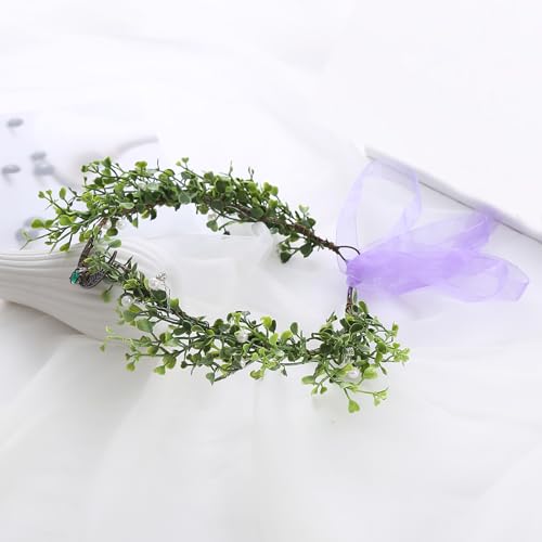 Vivivalue Adjustable Woodland Flower Crown Headband