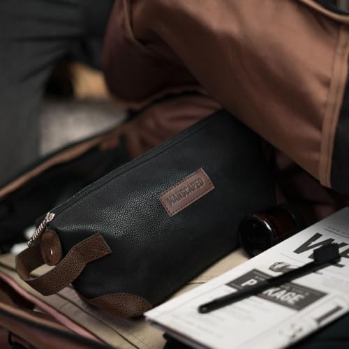 MANSCAPED The Shed Toiletry Bag PU Leather Dopp Kit