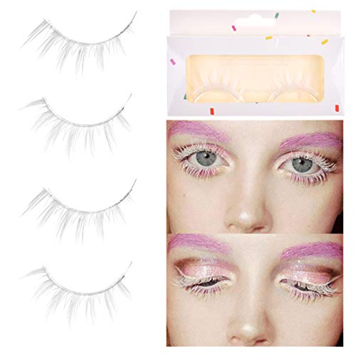 Kare Kind White False Eyelashes - 2 Pairs Lightweight Natural Looking