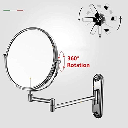 DEIHGE 6-Inch Double-Sided Makeup Mirror with 3x Magnification