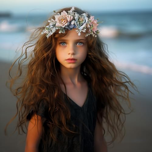 Vivivalue Fairy Flower Crown Headband for Women Girls