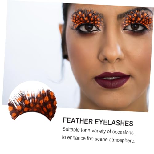 PACKOVE 2Pairs Dramatic False Eyelashes for Party Halloween Cosplay