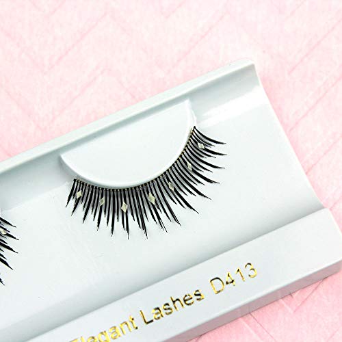Elegant Lashes D413 Decorated False Eyelashes Halloween Costume