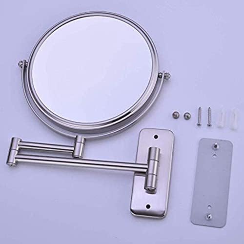 DEIHGE 8-Inch Makeup Mirror 10X Magnification Chrome Finish