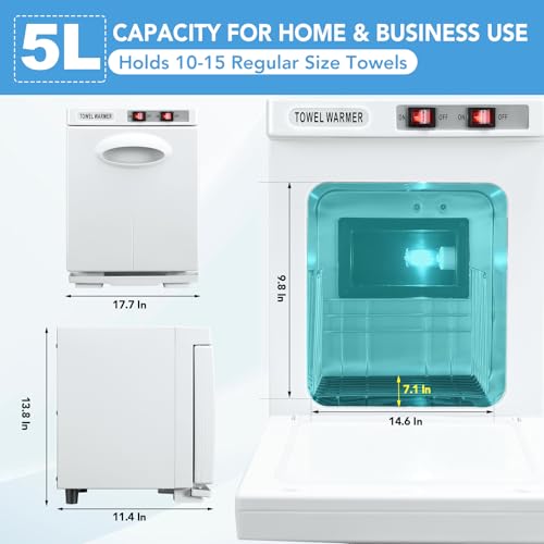 Soiiw Towel Warmer 5L Capacity for Home and Salon Use