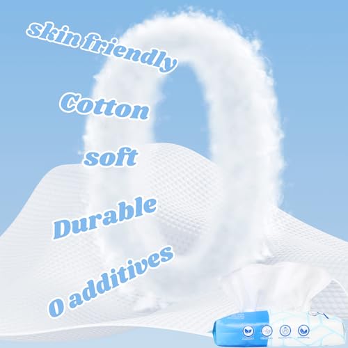 VIETDAI Face Towelettes - 4 Pack Ultra Soft for Sensitive Skin