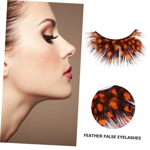 PACKOVE 2Pairs Dramatic False Eyelashes for Party Halloween Cosplay