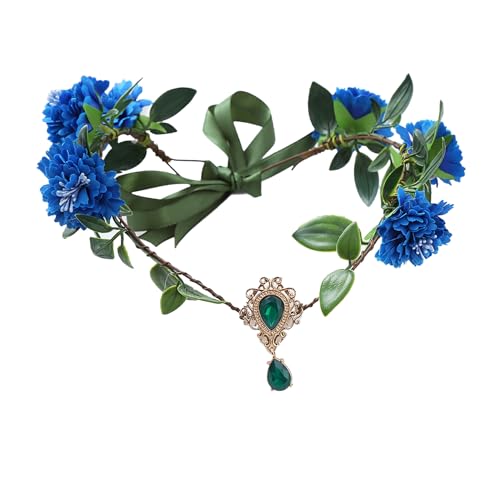 Vivivalue Blue Elf Crown Headpiece for Women Girls