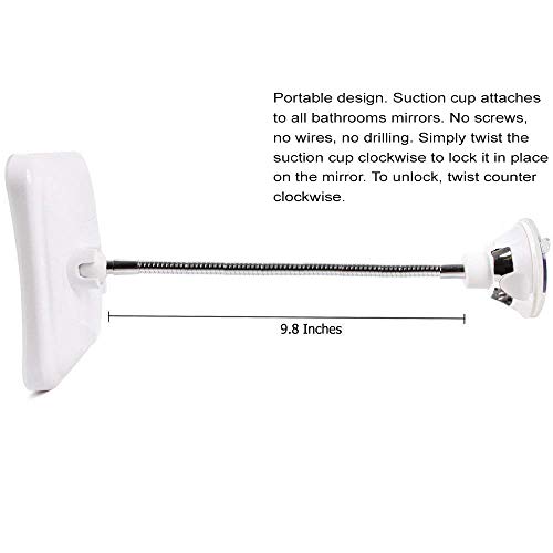 SunplusTrade 7x Magnification Makeup Mirror with LED Lights and Flexible Gooseneck