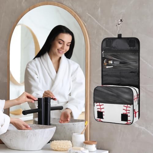PATTERNFUL Baseball Pattern Travel Toiletry Bag