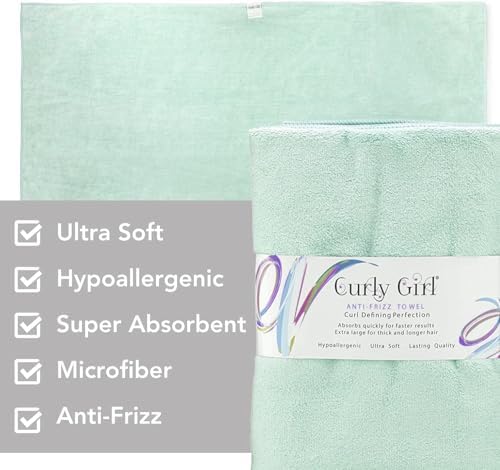 Curly Girl Microfiber Hair Towel for Women
