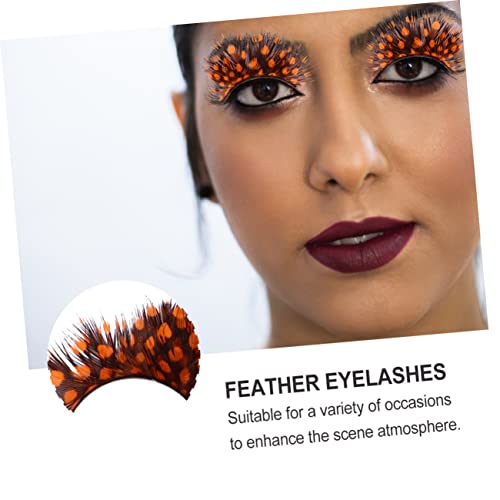 TOVINANNA 2Pairs Dramatic Exaggerated Halloween False Eyelashes