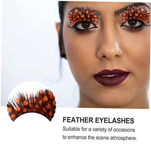 Pamingono Halloween False Eyelashes 2 Pairs Exaggerated Volume
