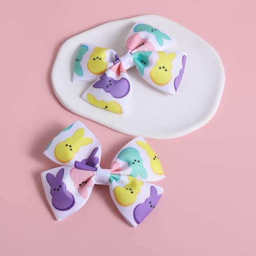 Cassid 4 Pack Easter Bunny Hair Bows 1