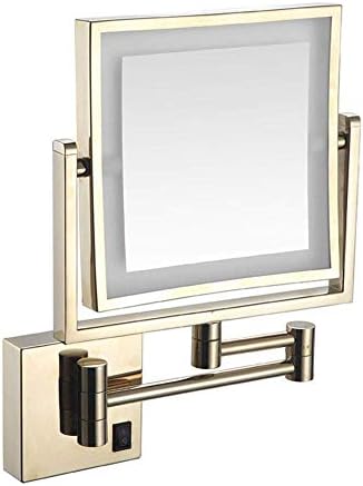 8 Inch LED Makeup Mirror with 3X Magnification and 360 Degree Swivel