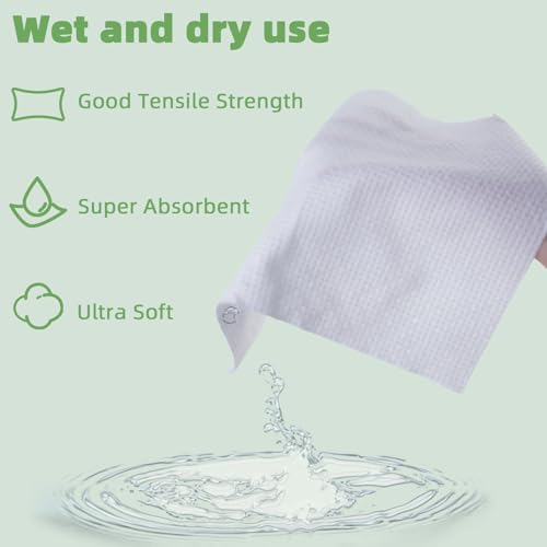 GENTLGLOW 3 Pack 210 Count Biobased Face Towels 8x8 Inches