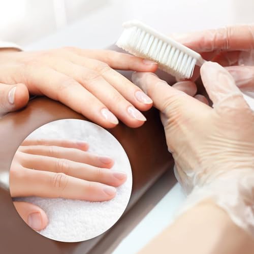 NICEMOVIC 10 Pcs Handle Grip Nail Brush Kit