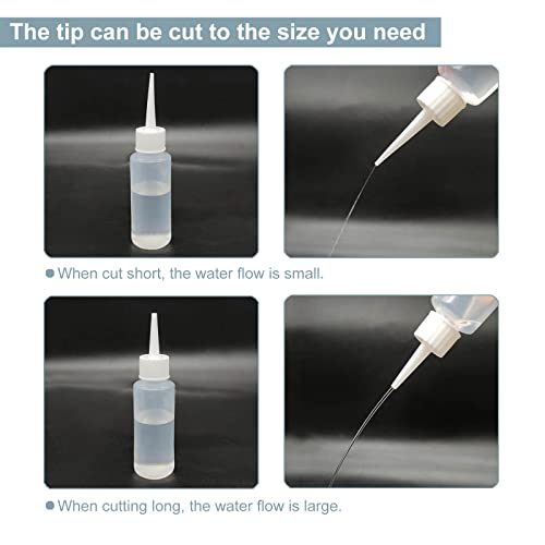 Blingkingdom 6pcs 50ml Squeeze Applicator Bottles