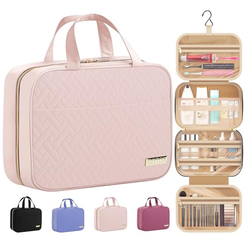 HOTOR Travel Toiletry Bag - Spacious Waterproof for Women Men