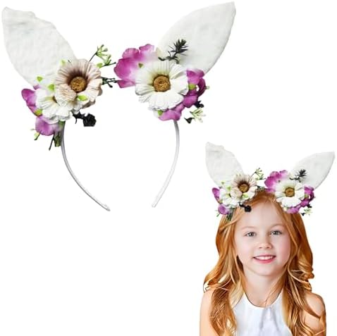 Mimeile Bunny Ears Headband for Easter Party
