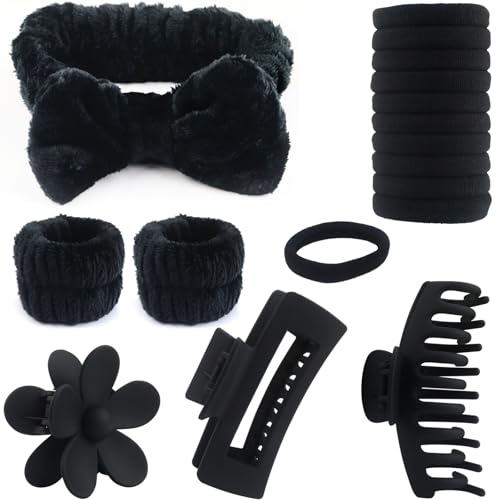 16 Pcs Spa Headband Hair Clips Set for Women