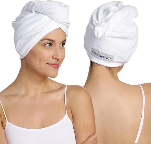Turbie Twist 2-Pack Microfiber Hair Towel - Premium Travel Ready