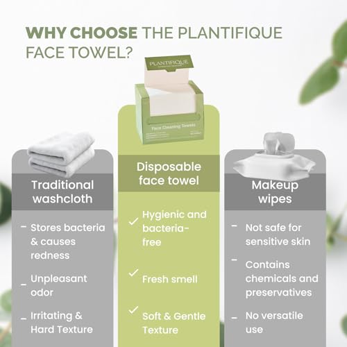 PLANTIFIQUE XL Face Towels 100 Biodegradable 1