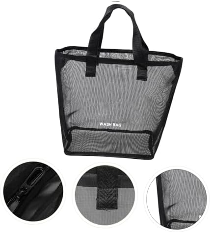 Mobestech Portable Mesh Shower Organizer Bag for Toiletries and Travel