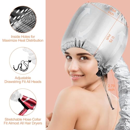42 Pcs 7 Flexible Rods Heatless Curlers 3 In 1 Set Gray
